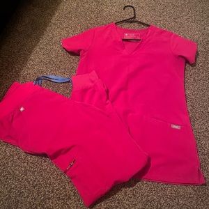 Fig’s JOGGERS ONLY in color Raspberry Sorbet